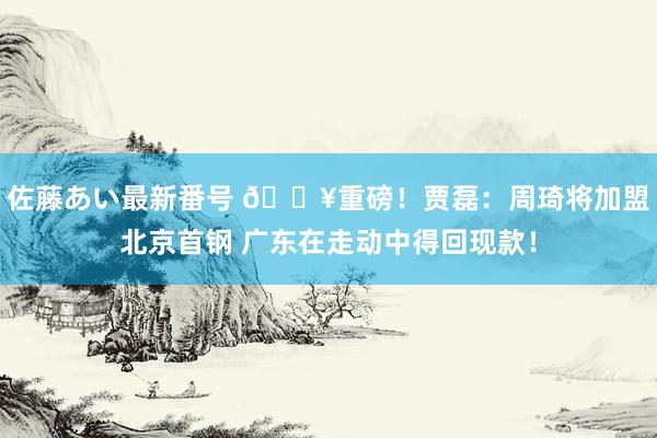 佐藤あい最新番号 ?重磅！贾磊：周琦将加盟北京首钢 广东在走动中得回现款！